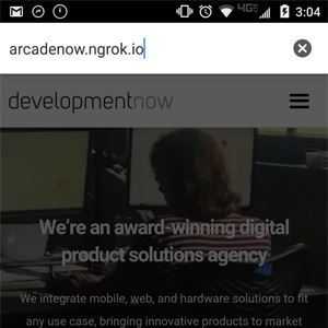 Inputting ArcadeNow URL